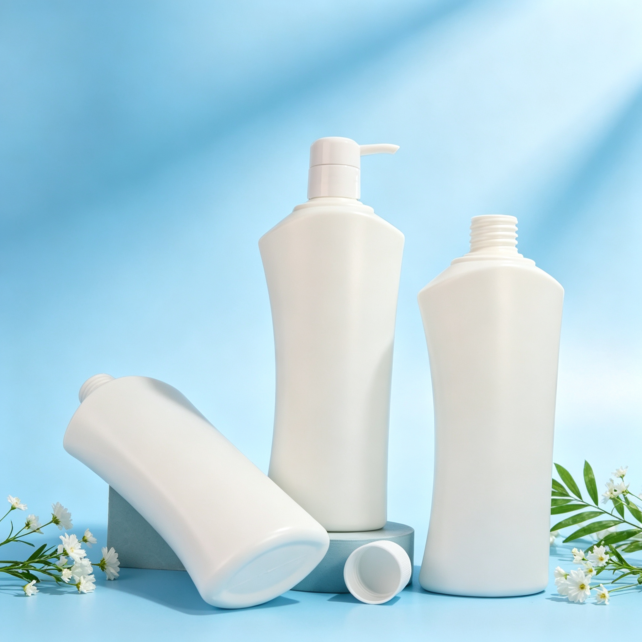 SJE0065 400ml PE直身瓶 白底实拍