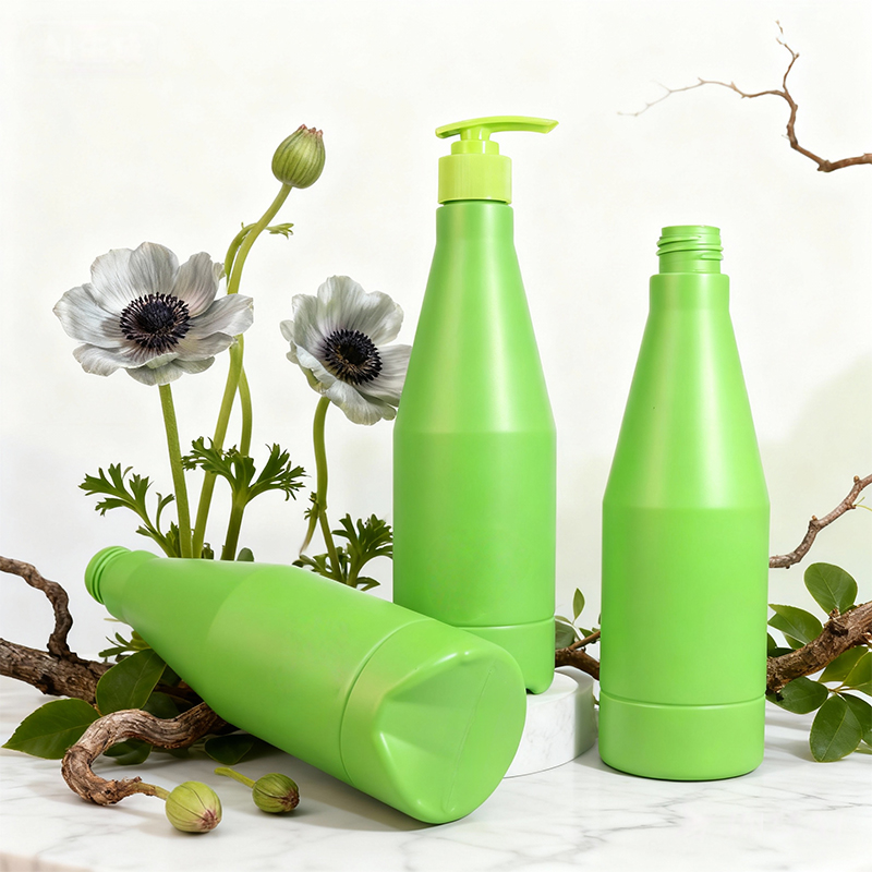 SJE0095 500ml PE圆肩瓶 白底实拍