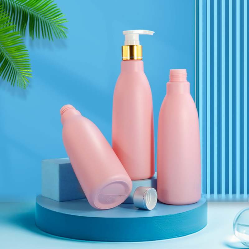 SJE0165 300ml PE圆肩瓶 白底实拍