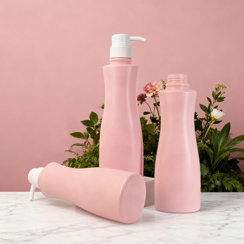 SJE1815 420ml PE圆肩瓶 白底实拍