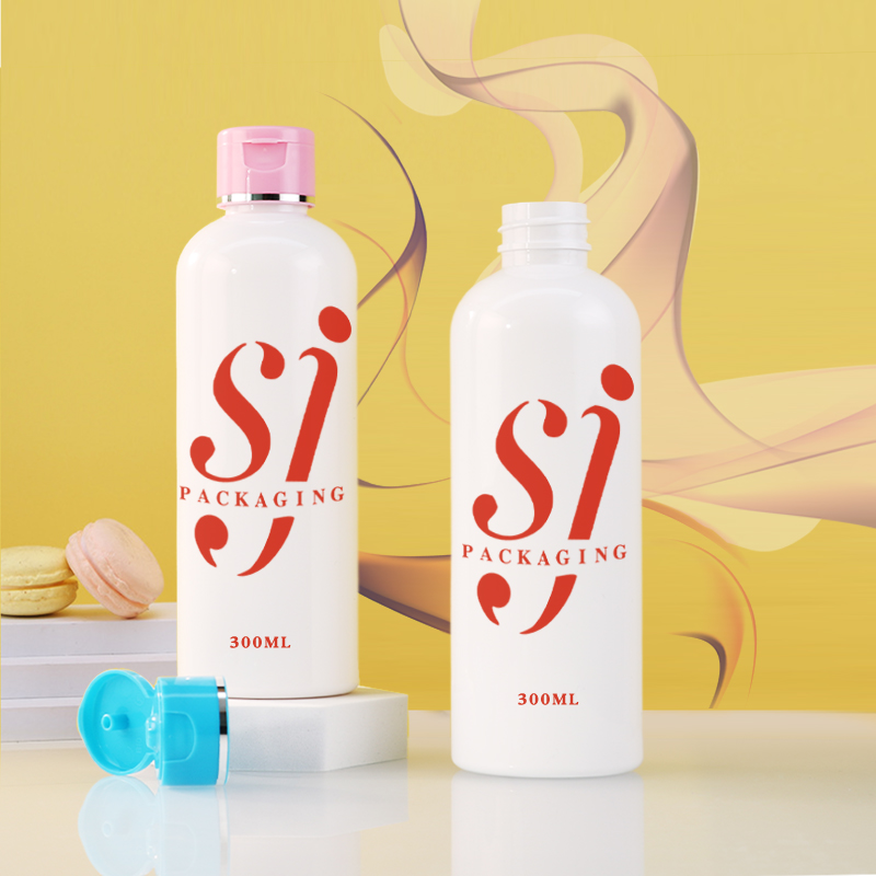 SJT0482 300ml PET圆肩瓶 白底实拍