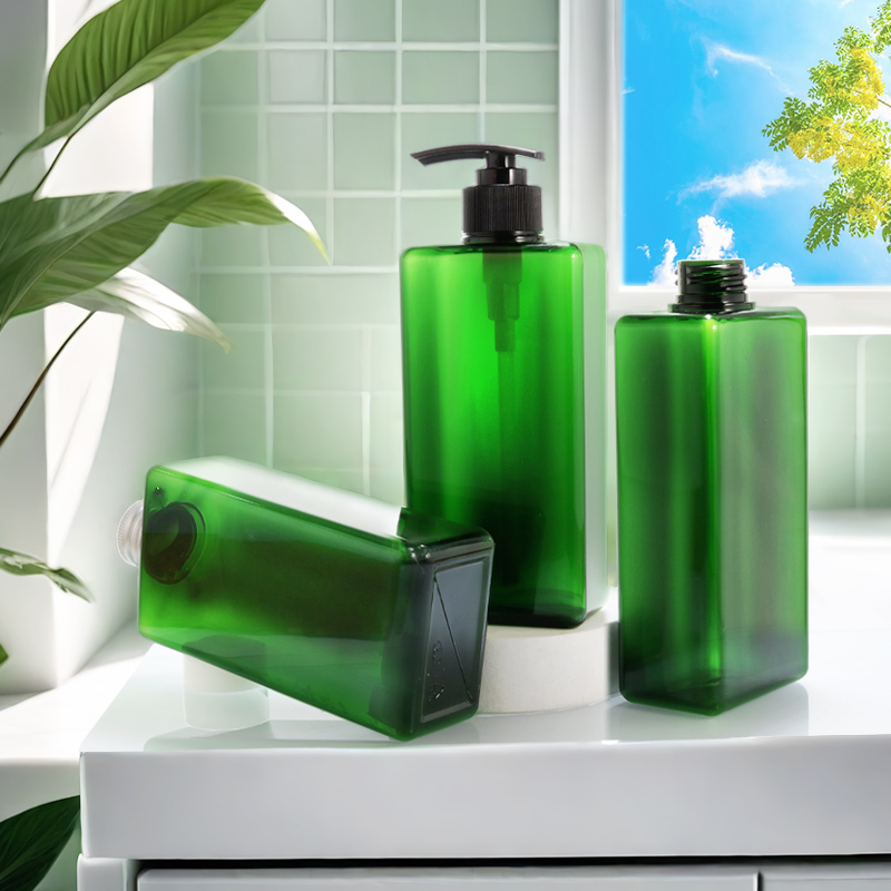 SJE-1793 400ml PETG异形瓶 白底实拍